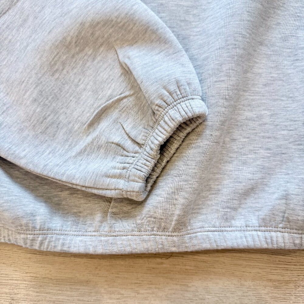 SPANX AirEssentials Heather Grey Cropped Hoodie - Picture 2 of 3